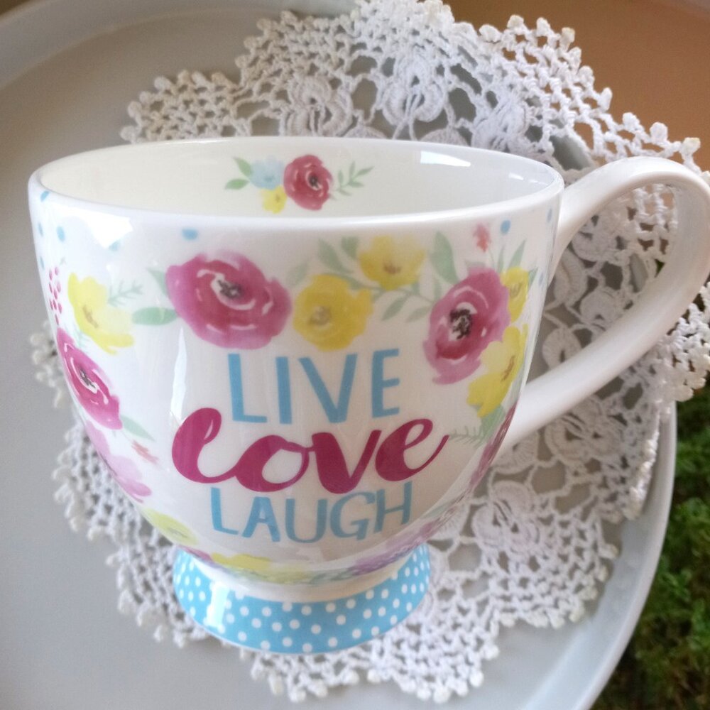 Portobello by Inspire Tea/Coffee Cup LiveLoveLaugh (price for 1 cup)